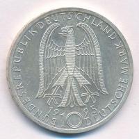 Németország 1995J 10M Ag "Frauenkirche" T:2 karc (eredetileg PP) patina Germany 1995J 10 M...