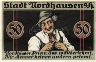 Német Birodalom/Weimari Köztársaság/ Nordhausen 1921. 25Pf(2x) + 50Pf(2x) + 75Pf(2x) 6klf db, teljes...