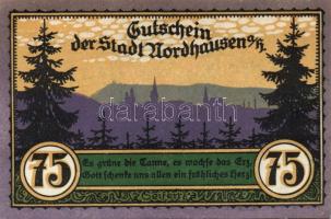 Német Birodalom/Weimari Köztársaság/ Nordhausen 1921. 25Pf(2x) + 50Pf(2x) + 75Pf(2x) 6klf db, teljes...