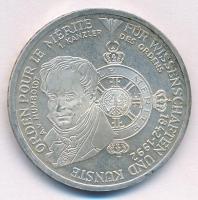 Németország 1992D 10M Ag "Pour le Mérite" T:1-,2 patina Germany 1992D 10 Mark Ag "Pou...