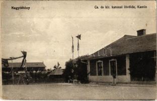 1917 Budapest XXII. Nagytétény, Cs. és kir. katonai lövölde, kantin. Weigand István kiadása (EK)