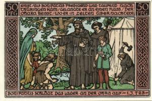 Német Birodalom/Weimari Köztársaság/ Ohrdruf 1921. 50Pf(6x) 6klf db, teljes sor T:I