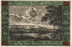 Német Birodalom/Weimari Köztársaság/ Ohrdruf 1921. 50Pf(6x) 6klf db, teljes sor T:I