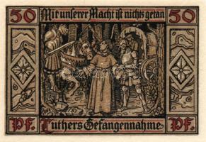 Német Birodalom/Weimari Köztársaság/ Eisenach 1921. 50Pf(6x) 6klf db, teljes sor T:I