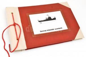 cca 1970 Ganz szíriai kikötői vontatóhajó termék bemutató kiadvány 15 eredeti fotóval