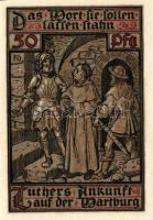 Német Birodalom/Weimari Köztársaság/ Eisenach 1921. 50Pf(6x) 6klf db, teljes sor T:I