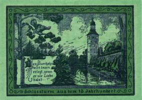 Német Birodalom/Weimari Köztársaság/ Oppurg 1921. 25Pf + 50Pf(2x) + 75Pf 4klf db, teljes sor T:I