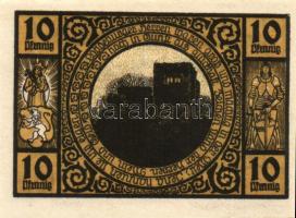 Német Birodalom/Weimari Köztársaság/ Lobeda 1921. 10Pf + 25Pf(3x) + 50Pf(4x) 8klf db, teljes sor T:I