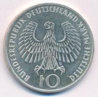 NSZK 1972G 10M Ag "Olimpia-München / Olimpiai Láng" T:1- (PP) FRG 1972G 10 Mark Ag "O...