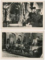 Budapest XIV. Városliget, Mezőgazdasági múzeum, belső - 2 db modern képeslap (Képzőművészeti Alap Kiadóvállalat)