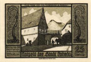 Német Birodalom/Weimari Köztársaság/ Lobeda 1921. 10Pf + 25Pf(3x) + 50Pf(4x) 8klf db, teljes sor T:I