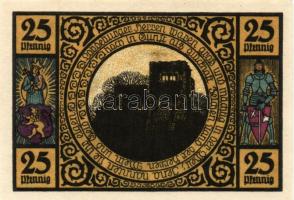 Német Birodalom/Weimari Köztársaság/ Lobeda 1921. 10Pf + 25Pf(3x) + 50Pf(4x) 8klf db, teljes sor T:I