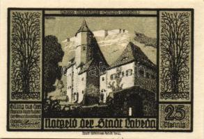 Német Birodalom/Weimari Köztársaság/ Lobeda 1921. 10Pf + 25Pf(3x) + 50Pf(4x) 8klf db, teljes sor T:I