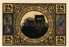 Német Birodalom/Weimari Köztársaság/ Lobeda 1921. 10Pf + 25Pf(3x) + 50Pf(4x) 8klf db, teljes sor T:I