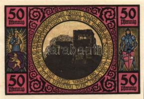 Német Birodalom/Weimari Köztársaság/ Lobeda 1921. 10Pf + 25Pf(3x) + 50Pf(4x) 8klf db, teljes sor T:I