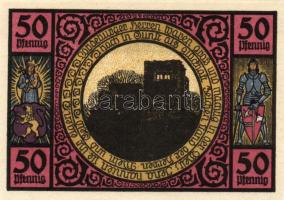 Német Birodalom/Weimari Köztársaság/ Lobeda 1921. 10Pf + 25Pf(3x) + 50Pf(4x) 8klf db, teljes sor T:I