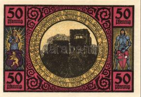 Német Birodalom/Weimari Köztársaság/ Lobeda 1921. 10Pf + 25Pf(3x) + 50Pf(4x) 8klf db, teljes sor T:I