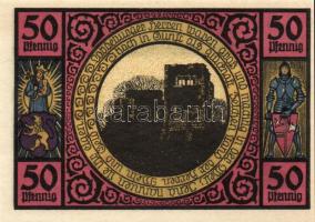 Német Birodalom/Weimari Köztársaság/ Lobeda 1921. 10Pf + 25Pf(3x) + 50Pf(4x) 8klf db, teljes sor T:I