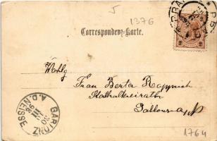 1898 Dr. Hermann Franz Müller, Austrian Physician's obituary postcard (EK)
