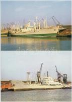 13 db MODERN lengyel hajó képeslapsorozat tokban / Polish Ocean Lines - 13 modern unused postcards i...