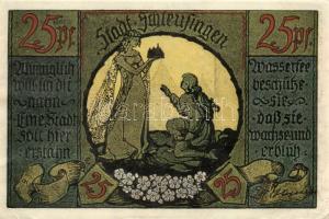 Német Birodalom/Weimari Köztársaság/ Schleusingen D.N. 20Pf + 25Pf + 50Pf(2x) 4klf db, teljes sor T:...