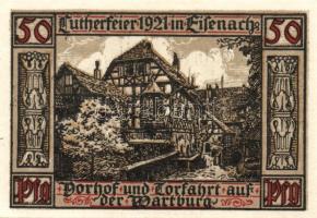 Német Birodalom/Weimari Köztársaság/ Eisenach 1921. 50Pf(6x) 6klf db, teljes sor T:I