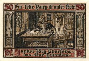 Német Birodalom/Weimari Köztársaság/ Eisenach 1921. 50Pf(6x) 6klf db, teljes sor T:I