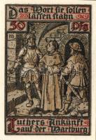 Német Birodalom/Weimari Köztársaság/ Eisenach 1921. 50Pf(6x) 6klf db, teljes sor T:I