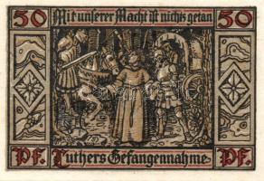 Német Birodalom/Weimari Köztársaság/ Eisenach 1921. 50Pf(6x) 6klf db, teljes sor T:I