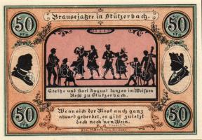 Német Birodalom/Weimari Köztársaság/ Stützerbach 1921. 50Pf(5x) + 75Pf(2x) 7klf db, teljes sor T:I