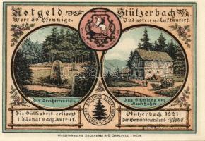 Német Birodalom/Weimari Köztársaság/ Stützerbach 1921. 50Pf(5x) + 75Pf(2x) 7klf db, teljes sor T:I