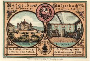 Német Birodalom/Weimari Köztársaság/ Stützerbach 1921. 50Pf(5x) + 75Pf(2x) 7klf db, teljes sor T:I