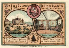 Német Birodalom/Weimari Köztársaság/ Stützerbach 1921. 50Pf(5x) + 75Pf(2x) 7klf db, teljes sor T:I