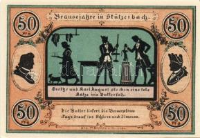 Német Birodalom/Weimari Köztársaság/ Stützerbach 1921. 50Pf(5x) + 75Pf(2x) 7klf db, teljes sor T:I