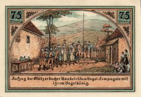 Német Birodalom/Weimari Köztársaság/ Stützerbach 1921. 50Pf(5x) + 75Pf(2x) 7klf db, teljes sor T:I