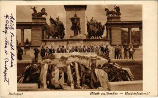 1929 Budapest XIV. Hősök tere, Hősök emlékműve (Rb)