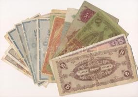 Vegyes 18db-os magyar és külföldi bankjegy tétel T:III-IV