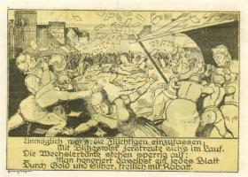 Német Birodalom/Weimari Köztársaság/ Weimar 1921. 75Pf(3x) 3klf db, teljes sor T:I