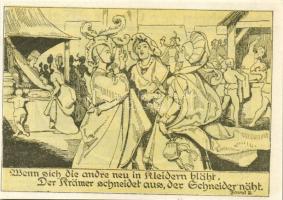 Német Birodalom/Weimari Köztársaság/ Weimar 1921. 75Pf(3x) 3klf db, teljes sor T:I