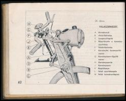 Csepel 125/49 motorkerékpár használati és kezelési utasítása. Rákosi Mátyás Vas- és Fémművek. Bp., é...