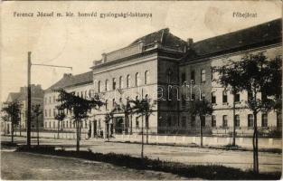 1913 Budapest IX. Ferenc József honvéd gyalogsági laktanya, főbejárat. Schäffer Ármin Ő cs. és kir. fensége József főherceg udvari fényképésze (EK)