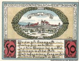 Német Birodalom/Weimari Köztársaság/ Diepholz 1921. 50Pf(2x) + 75Pf(2x) 4klf db, teljes sor T:I