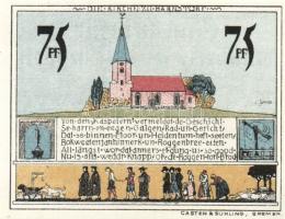 Német Birodalom/Weimari Köztársaság/ Diepholz 1921. 50Pf(2x) + 75Pf(2x) 4klf db, teljes sor T:I