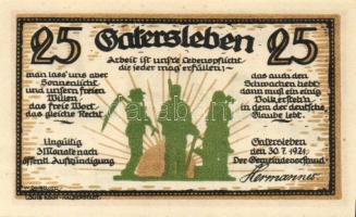 Német Birodalom/Weimari Köztársaság/ Gatersleben 1921. 25Pf + 50Pf(4x) + 75Pf 6klf db, teljes sor T:...