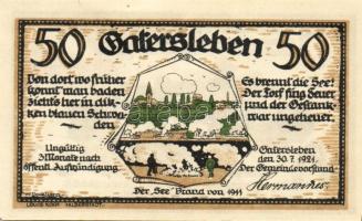 Német Birodalom/Weimari Köztársaság/ Gatersleben 1921. 25Pf + 50Pf(4x) + 75Pf 6klf db, teljes sor T:...