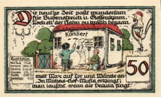 Német Birodalom/Weimari Köztársaság/ Gatersleben 1921. 25Pf + 50Pf(4x) + 75Pf 6klf db, teljes sor T:...