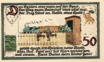 Német Birodalom/Weimari Köztársaság/ Gatersleben 1921. 25Pf + 50Pf(4x) + 75Pf 6klf db, teljes sor T:...