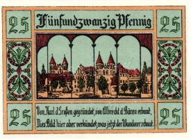 Német Birodalom/Weimari Köztársaság/Aken 1921. 25Pf + 50Pf(4x) + 75Pf 6klf db, teljes sor T:I