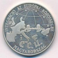 1993. 500Ft Ag "Integráció Az Európai Közösségbe" tanúsítvánnyal, eredeti tokban T:1 (ered...