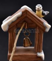 Goebel porcelán dísz. Harangozó angyal. Kézzel festett, jelzett, hibátlan 20 cm